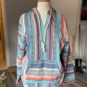 Beach Life by Ladrft Baja Poncho Hoodie
